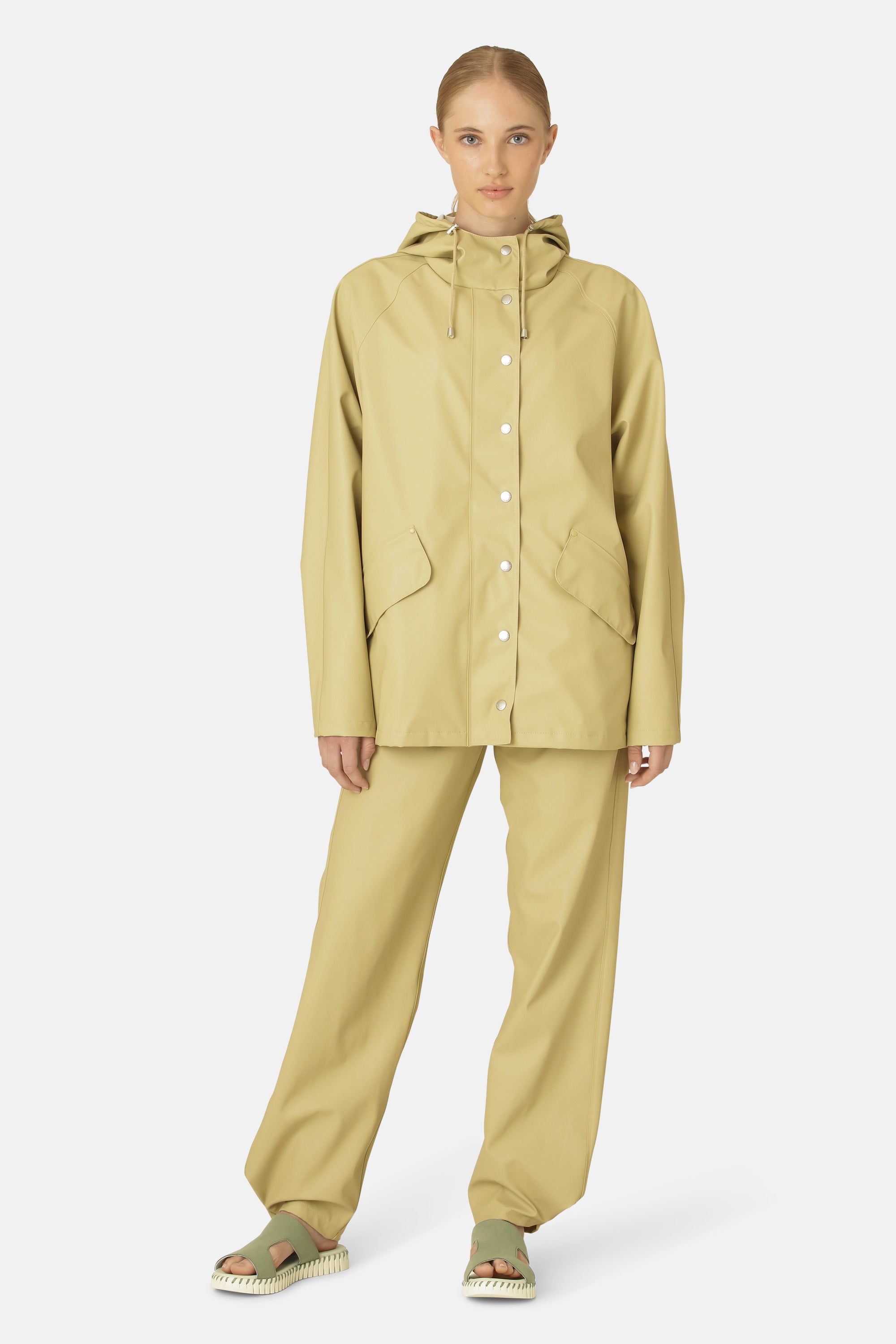 Ilse Jacobsen Hornbæk Rain Rain Jacket Rain jacket 459 Olive Grass